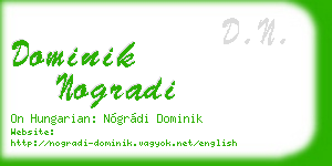 dominik nogradi business card