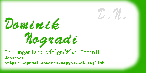 dominik nogradi business card